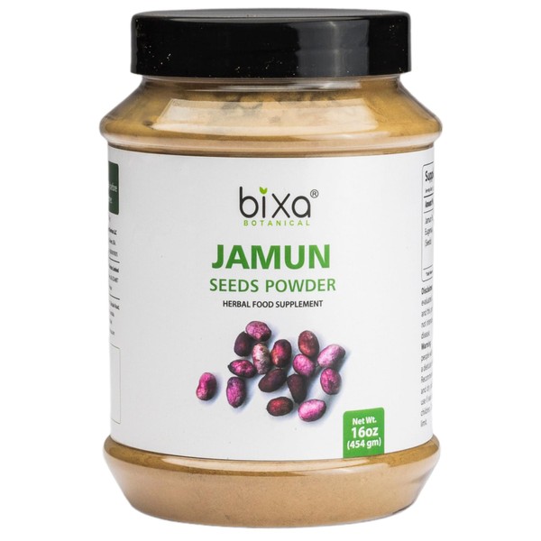 bixa BOTANICAL Jamun Powder/Black Plum (Eugenia Jambolana) 1 Pound /16 Oz | Herbal Powder Supports Proper Digestion