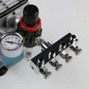 Airbrush Air Hose Splitter, Adjustable Aluminium Air Hose Splitter with