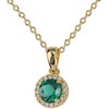 LuckyLy Collares para Mujer Baño Oro 14K Zirconia Cúbica, Regalos