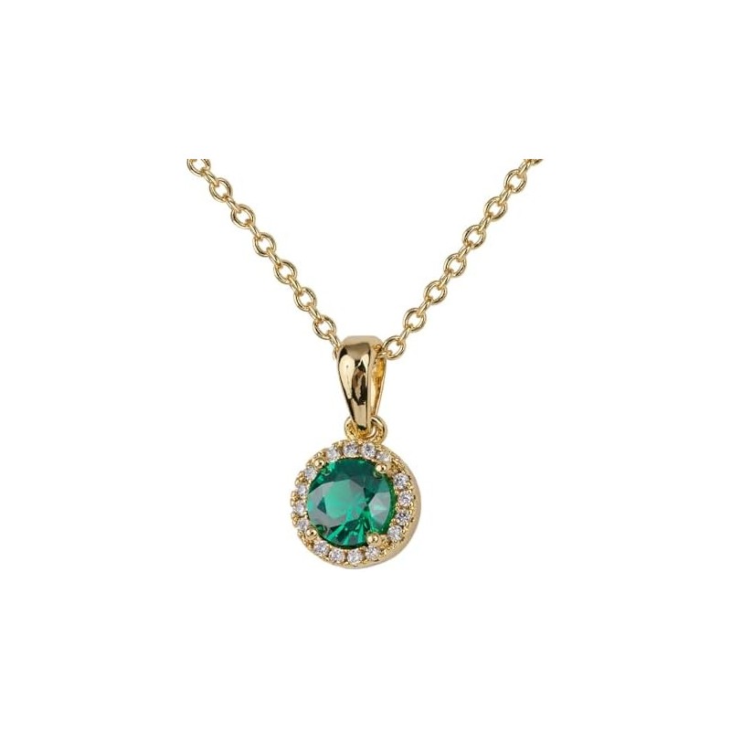 LuckyLy Collares para Mujer Baño Oro 14K Zirconia Cúbica, Regalos