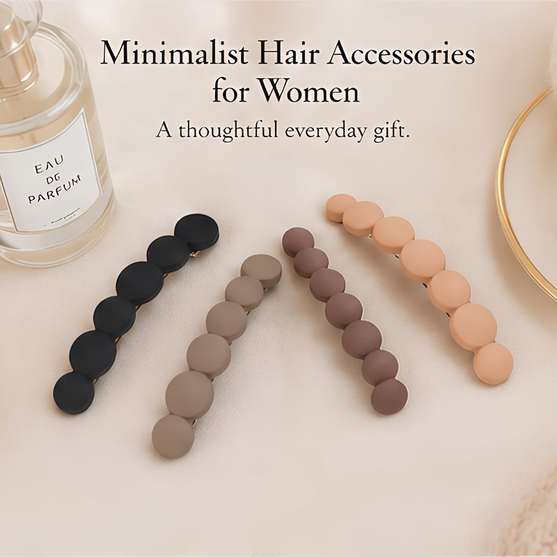 French Hair Barrettes for Fine & Medium Hair – Matte