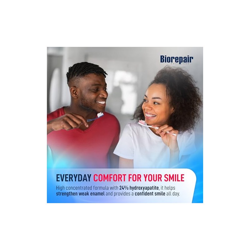 BIOREPAIR Gentle Protection- 24% Hydroxyapatite Toothpaste for Sensitive Teeth, Daily