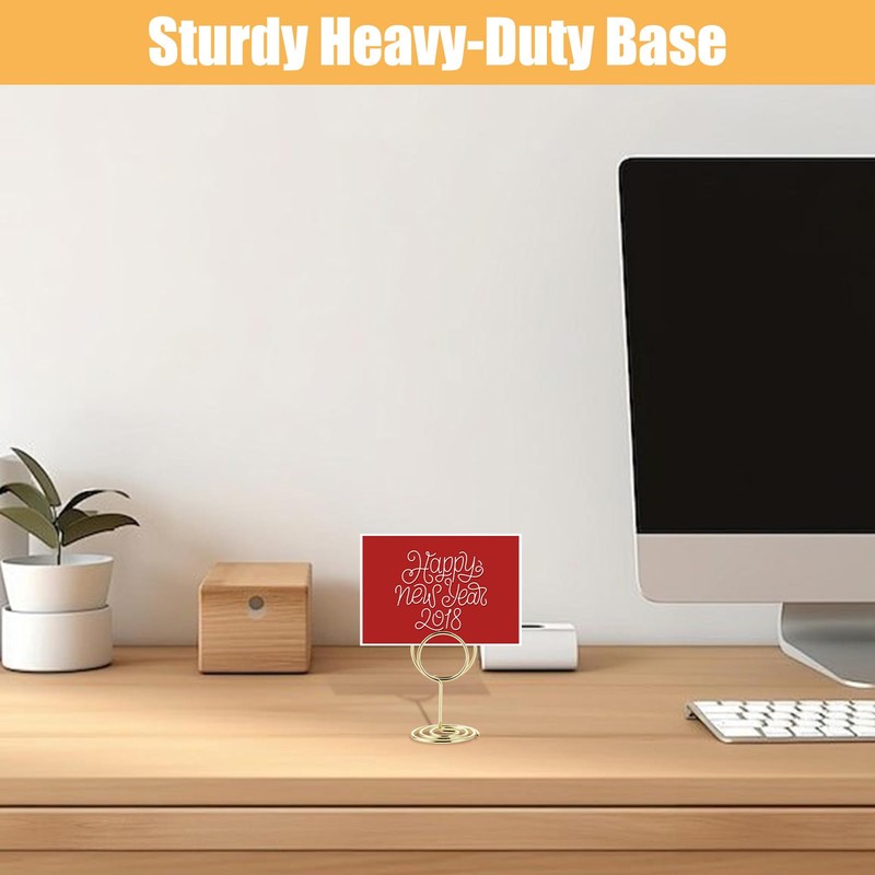 YAYODS Pack of 60 Place Card Holders Metal Table Number