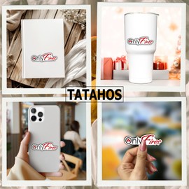 (3Pcs) Only Fires Vinyl Sticker Funny Gifts for Firefighters Fireman Welding Lovers Toolbox Helmet Tumbler Laptop Water Bottle Emergency Crew Humor Flame Safety Durable Waterproof Decal (2x0.7)