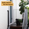 Hakuna Pets Indoor/Outdoor Paw Proof Retractable Dog Gate, 36.6" Tall