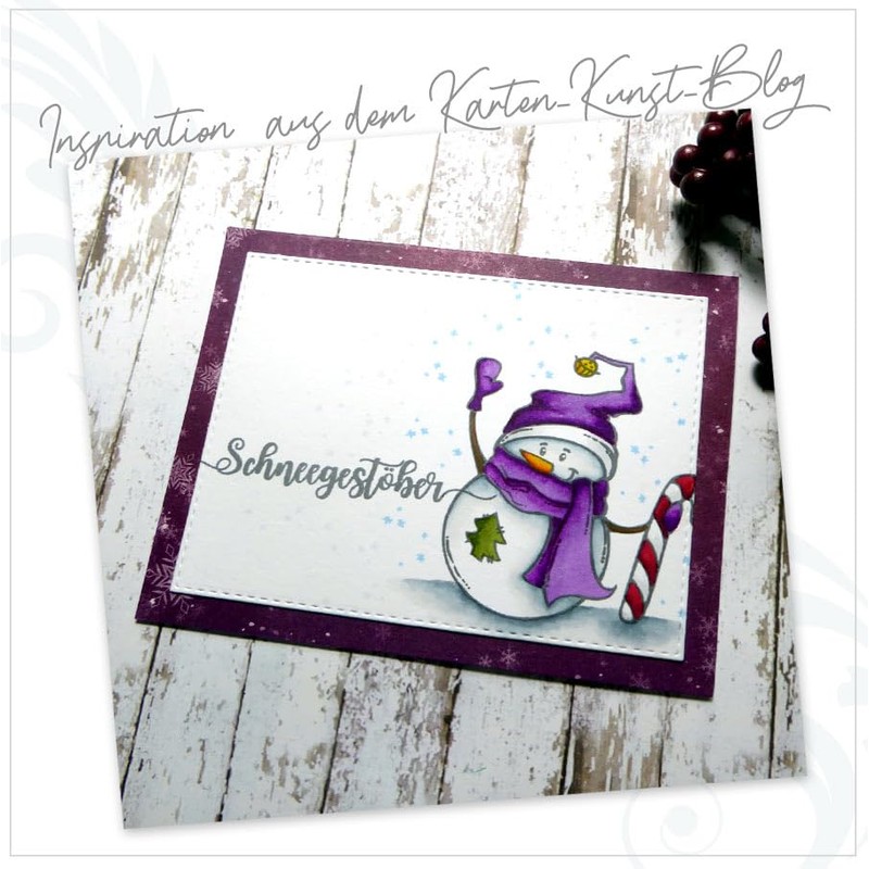 Clear Stamp Set Stamp Rubber Card Art - December Calligraphy