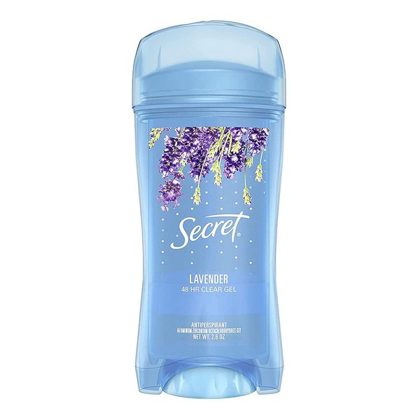 Secret Anti-Perspirant Deodorant Clear Gel Luxe Lavender 2.7 oz ( Pack of 6)