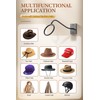 Cinati Cowboy Hat Rack for Wall, 4 Pack Cowboy Hat