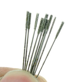 20Pcs 1 mm Diamond Lapidary Drill Bits Solid Hole Saws Jewelry Gemstone Tools