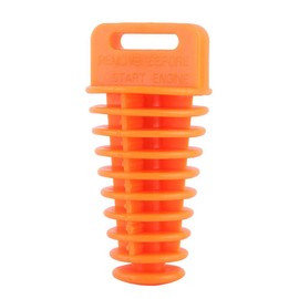 Keenso Motorcycle Exhaust Plug, Motorcycle Dirt Bike 2 4-Stroke Exhaust Silencer Exhaust Plug 27 mm - 48 mm (Orange)