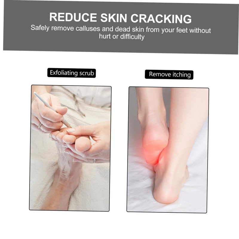 Baluue 3pcs Double-sided Callus Remover Foot Care Tool for Feet