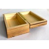 QCAA Solid Brass 180 Degrees Small Piano Hinge Wooden Jewery
