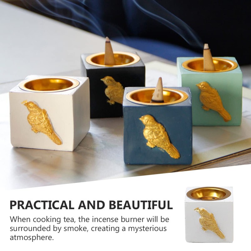 ABOOFAN 1pc Square Resin Censer Burner Elegant Middle Eastern Aroma