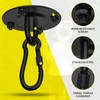 Morzejar Heavy Duty Ceiling Hook 360° Rotatable Black Heavy Hook