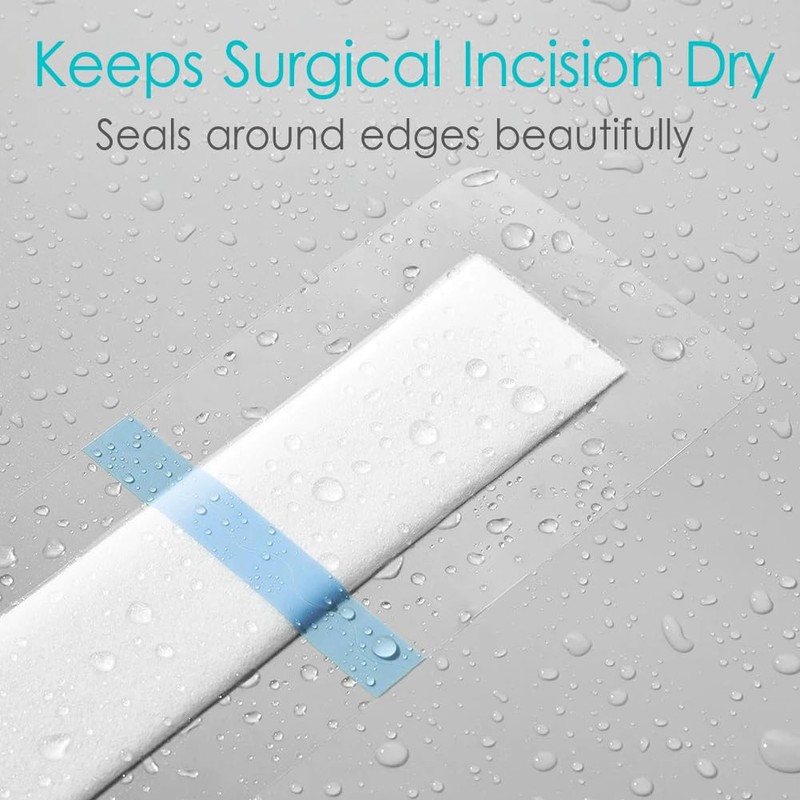 20 Pcs Waterproof C Section Shower Cover 4"x12" Tummy Tuck