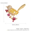 JadeAngel Broche para mujer, diseño de pájaro, gorrión, rosa, flor