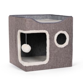 Prevue Pet Products Kitty's Getaway Cabana Cube Cat Bed