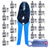 Yeerong BNC crimping tool kit,20 BNC male crimp-on connectors and