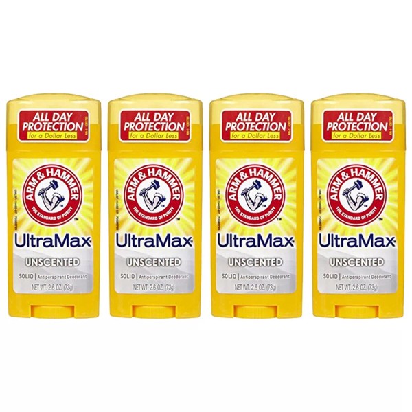 Arm & Hammer 4-New Arm & Hammer Ultramax, Unscented Antiperspirant