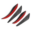KIMISS Bumper Canards, 4Pcs/Set Universal Carbon Fiber Bumper Canards Spoiler