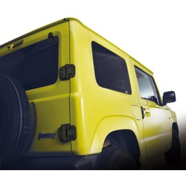 CARMATE NZ873 Dress-Up Parts Back Door Hinge Cover for Jimny/Jimny Sierra Exclusively for JB64 / JB74 Exclusive Design, Black