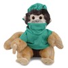 DolliBu Squirrel Monkey Doctor Plush Toy - Super Soft Squirrel