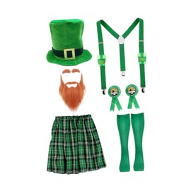 Hellery 6 Pieces ST. Patrick's Day Costume Accessories Set for Stage Performance