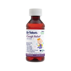 Dr. Talbot's Infant Cough Relief, Naturally Inspired, for Infants, Includes Syringe, Elderberry Juice Flavor, 4 Fl Oz