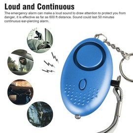 Personal Alarm for Women, Reusable Police Approved 140DB Loud Alarm with LED Light, Small Personal Security Alarm Torch Keychain for Women, Girls, Children and Elderly