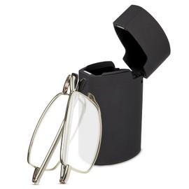 OPTIPAK Hard Case Folding Reading Glasses – Pocket Wallet Purse Compact Spring Hinge Readers for Men & Women – Lightweight Foldable Eyeglasses (Pack of 1)