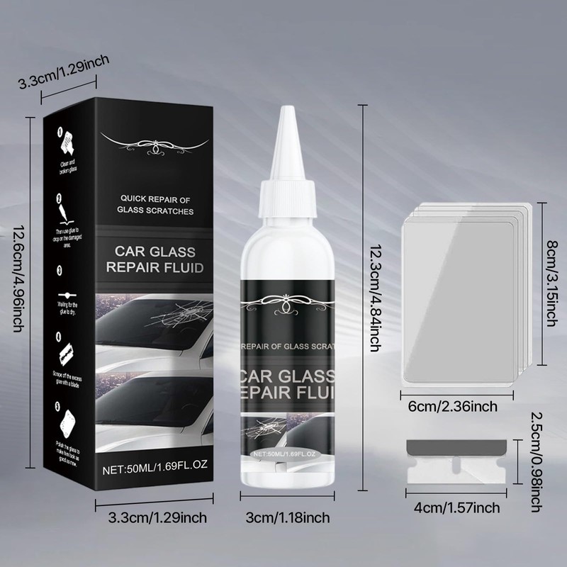 2pcs Windshield Crack Repair Kit, 2026 Upgraded Car Windshield Cracks