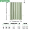 Dynamene Extra Long Shower Curtains, 96 Inch Long Boho Tufted