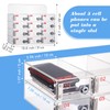 Threan 12 Slot Cell Phone Storage Box, Acrylic Clear Cell