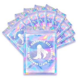 Casa de fiesta: 10 bolsas para resaca de 5 x 7 pulgadas, fuente grande (5 x 7 pulgadas, kit para colgar)