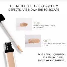 Elite Eves Professional Liquid Concealer Foundation Makeup - Long Lasting, Natural Coverage, Oil-Free Conceals and Covers Imperfections (#2, Concealer)