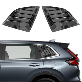 Flixon 2PCS Window Louvers Racing Style Compatible with Honda CRV CR-V 2023 2024 Exterior Rear Side Window Louvers Air Vent Scoop Shades Cover Blinds (Carbon Fiber)