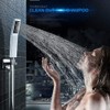 S R SUNRISE Modern Hand Shower Waterfall Bathroom Silver Anti-Limescale
