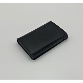 Leather Wallet - Black, Signal Blocking, RFID Blocking, Slim, Unisex, Credit Card Holder, Bifold Wallet, Thin, Minimalist, Metal, Contactless Card Protector, Durable…