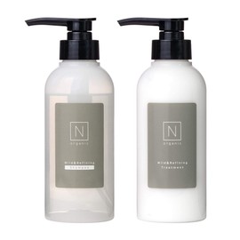 [Shampoo Treatment] N Organic Mild & Refining Shampoo [10.1 fl oz (300 ml), Treatment, 10.6 oz (300 g) Set