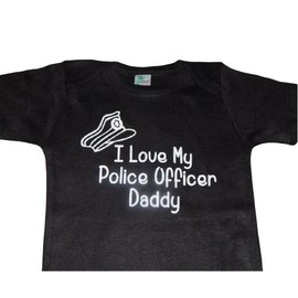 police officer custom baby onesie ® gifts clothes outfit one piece cop bodysuit i love my daddy saves lives