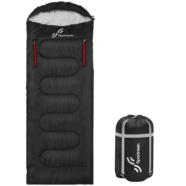 Sleeping Bag, Sportneer Wearable XL Sleeping Bags for Adults with Arm Zipper Holes Sleeping Bags Winter Cold Weather Sleeping Bag for Camping Hiking Backpacking Outdoor Travel