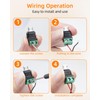 GELRHONR Micro USB Male to 2Pin Screw Terminal Adapter, 5V