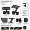 Car Cup Holder Tray for Road Trips – Adjustable Double