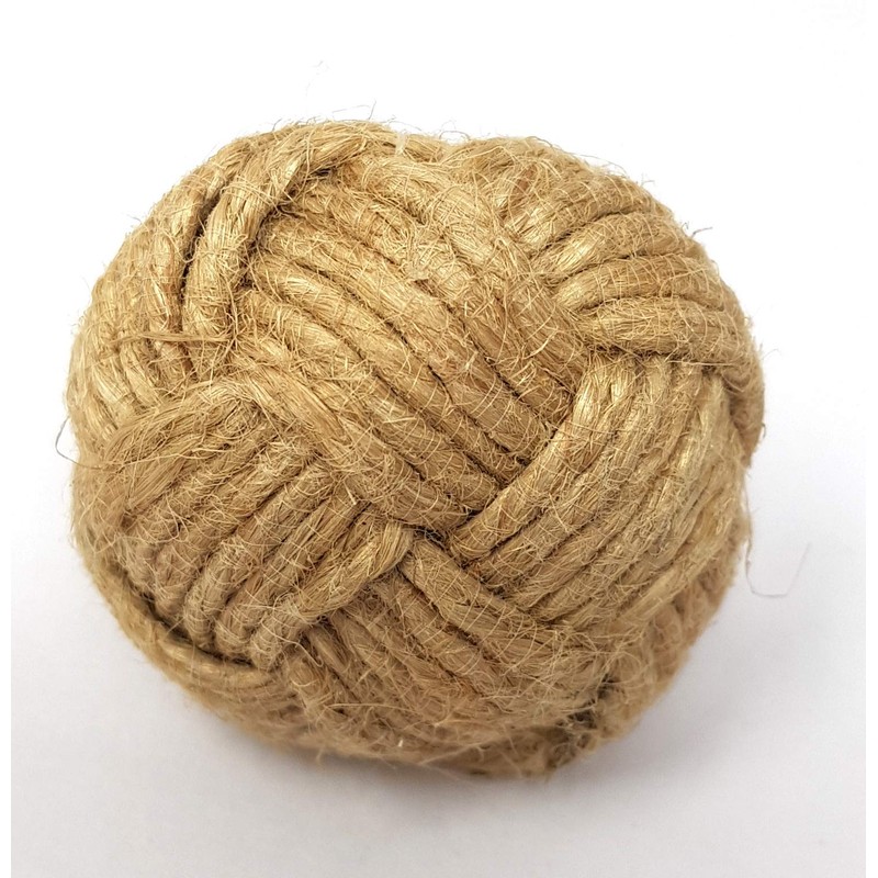 Lot of 12 Monkey Fist Jute Rope Shelves Drawer Knobs