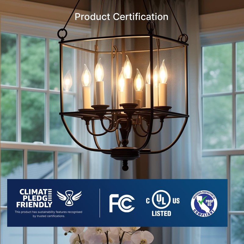 FLSNT CA11 E12 LED Candelabra Bulbs, Dimmable LED Chandelier Light