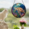 Zizzie Sea Turtle and Ocean Reef Round Suncatcher -7.9 in