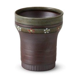 有田焼 Heat Preservation, Cold Effect with a Double Walled Wrinkle Tightening Plum Soju Cup (Stamped 270cc)