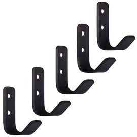 SOTECH ALBA Coat Hooks Real Stainless Steel 58 x 20 mm Matt Black Pack of 5
