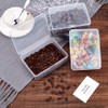 BENECREAT 6 Pack Rectangle Plastic Bead Storage Containers Box 14.4x10.8x4.7cm