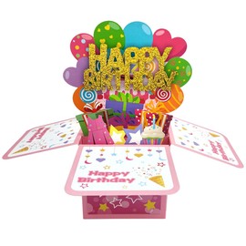 scicent Grandson Birthday Card 3D Pop Up Birthday Card for Children from Mummy or Daddy Funny Birthday Card with Envelopes for Son Daughter - 22910
